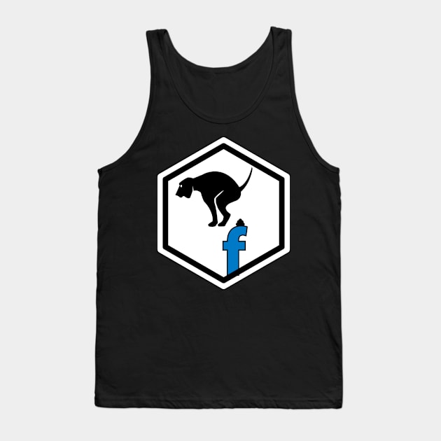 Facebook and trash !!! White and black version Tank Top by Skull-blades